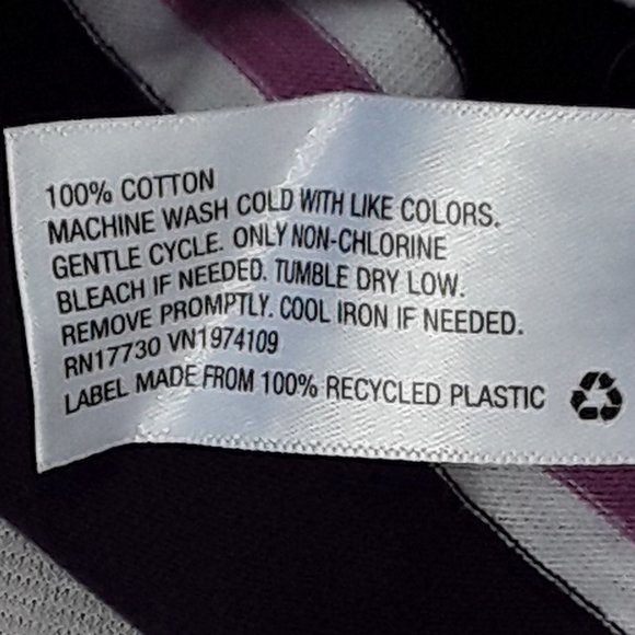 NWT Wild Fable Purple & White Striped Long Sleeve Shirt  / Top / Blouse - Picture 4 of 6